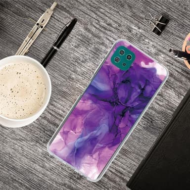 SKALO Samsung A22 5G Marmori TPU kuori - #5