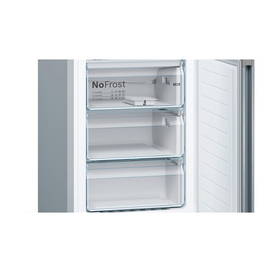 Bosch Jääkaappi-pakastin yhdistelmä KGN39IZEA (Mattamusta)