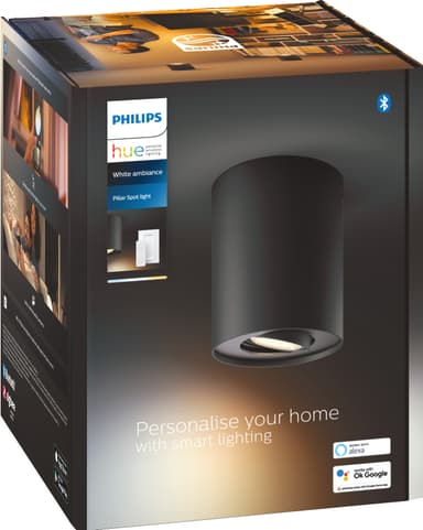 Philips Hue Pillar spottivalo (musta)
