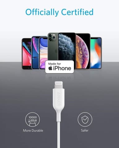 Anker Apple Lightning - 3,5 mm kuulokeadapteri (valkoinen)