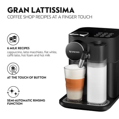 Nespresso Gran Lattissima kapselikeitin F531 (musta)