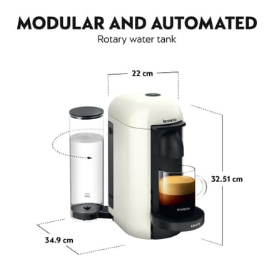 NESPRESSO® VertuoPlus by Krups kapselikeitin XN903110WP (valkoinen)