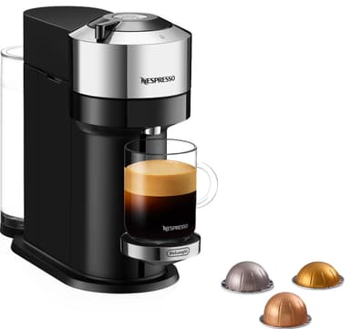 Nespresso Vertuo Next kapselikeitin ENV120 (musta/hopea)