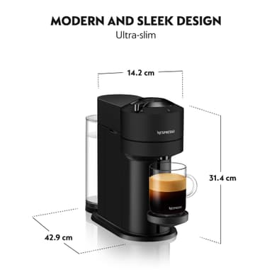 NESPRESSO® Vertuo Next kapselikeitin, DeLonghi ENV120BM (mattamusta)