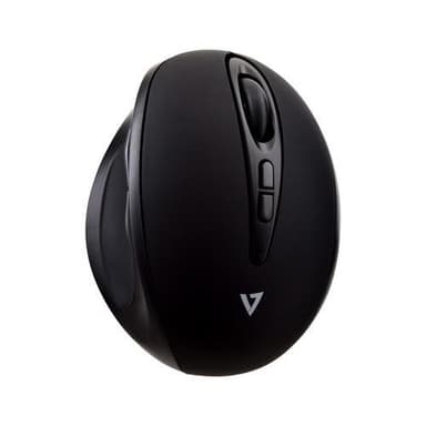 V7 MW400, Molempikätinen, Langaton RF, 1600 DPI, Musta