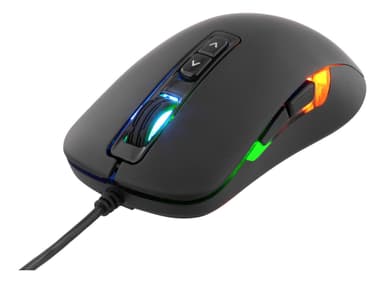 DELTACO GAMING DM110 optinen hiiri, 7 painiketta, ""hengittävät"" LEDit, musta