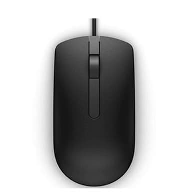 Dellin optinen hiiri MS116 -kaapeli, musta, USB 2.0, musta