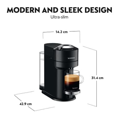 NESPRESSO® Vertuo Next by Krups kapselikeitin XN910810WP (musta)