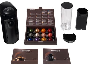 NESPRESSO® VertuoPlus kapselikeitin, DeLonghi ENV150B (musta)
