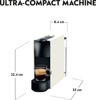 NESPRESSO® Essenza Mini C by Krups kapselikeitin XN110110WP (valkoin.)