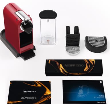 NESPRESSO® CitiZ kapselikeitin, Krups XN741510WP (punainen)