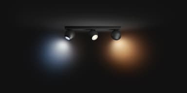 Philips Hue Buckram spottivalo 3x5W (musta)