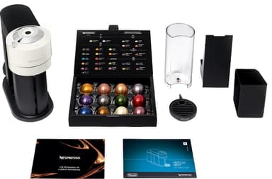 NESPRESSO® Vertuo Next kapselikeitin, DeLonghi ENV120 (musta/valkoin.)