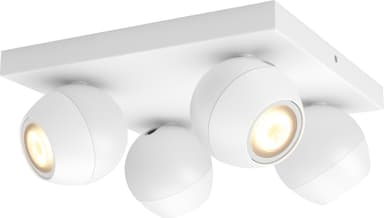 Philips Hue Buckram spottivalo 4x5W (valkoinen)