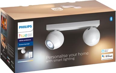 Philips Hue Buckram spottivalo 2x5W (valkoinen)