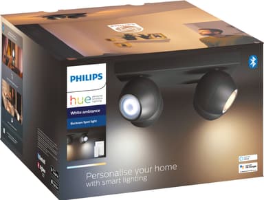 Philips Hue Buckram spottivalo 4x5W (musta)