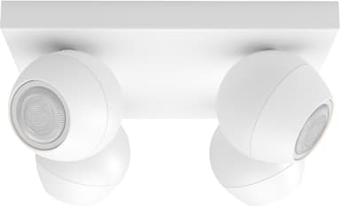 Philips Hue Buckram spottivalo 4x5W (valkoinen)