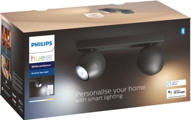 Philips Hue Buckram spottivalo 2x5W (musta)