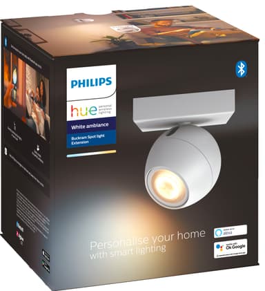 Philips Hue Buckram lisäspottivalo 5W (valkoinen)
