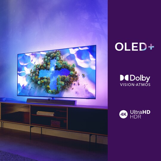 Philips 65" OLED936 4K OLED+ älytelevisio (2021)