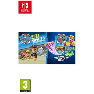 Paw Patrol: On a roll!/Mighty Pups Save Adventure Bay Bundle (Switch)
