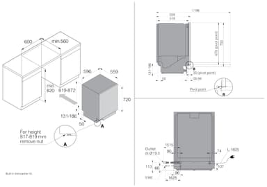 Asko astianpesukone DBI8237W1 (valkoinen)