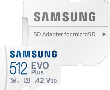 Samsung EVO Plus micro SD muistikortti (512 GB)