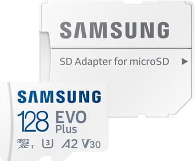 Samsung EVO Plus micro SD muistikortti (128 GB)