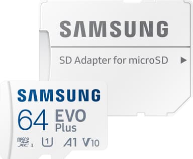 Samsung EVO Plus micro SD muistikortti (64 GB)