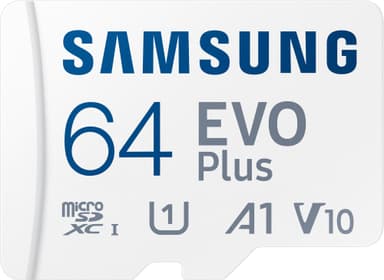 Samsung EVO Plus micro SD muistikortti (64 GB)