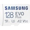Samsung EVO Plus micro SD muistikortti (128 GB)