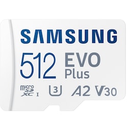 Samsung EVO Plus micro SD muistikortti (512 GB)