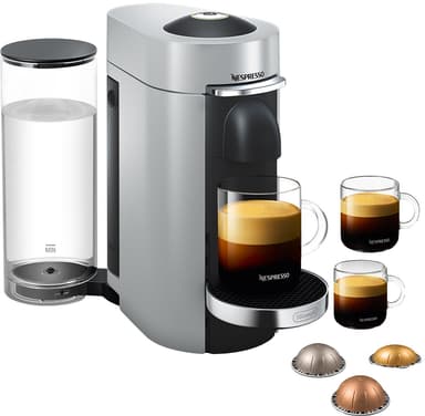 NESPRESSO® VertuoPlus Deluxe kapselikeitin, DeLonghi ENV155S (hopea)