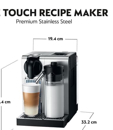NESPRESSO® Lattissima Pro kapselikeitin, DeLonghi EN750MB (teräs)