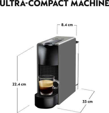 NESPRESSO® Essenza Mini C by Krups kapselikeitin XN110B10WP (harmaa)