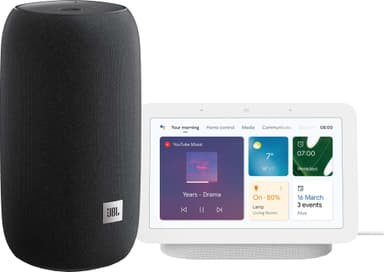 JBL Link Portable wifi-kaiutin + Google Nest Hub 2