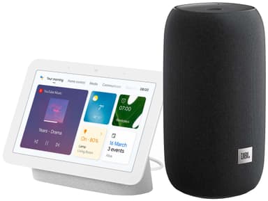 JBL Link Portable wifi-kaiutin + Google Nest Hub 2