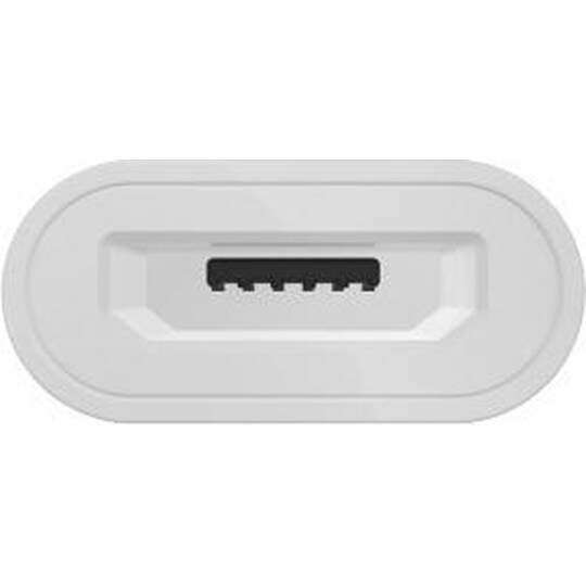 Mcdodo Micro USB–Lightning -sovitin, valkoinen, lataukseen ja synkronointiin