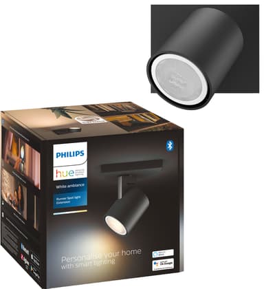 Philips Hue Runner lisäspottivalo (musta)