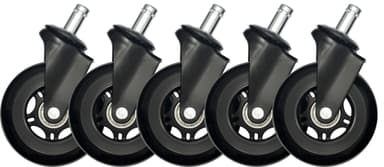 Essentials 75 mm Rollerblade renkaat - 5 kpl (musta)