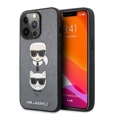 Karl Lagerfeld iPhone 13 Pro Kuori Saffiano Hopea