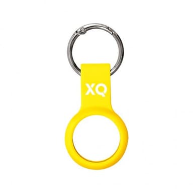 XQISIT AirTag Pidike Silicone Case Keltainen