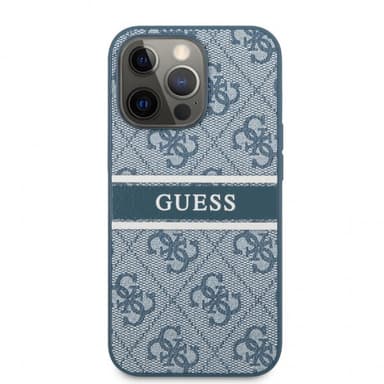 Guess iPhone 13 Pro Max Kuori Printed Stripe Sininen