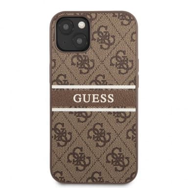 Guess iPhone 13 Mini Kuori Printed Stripe Ruskea