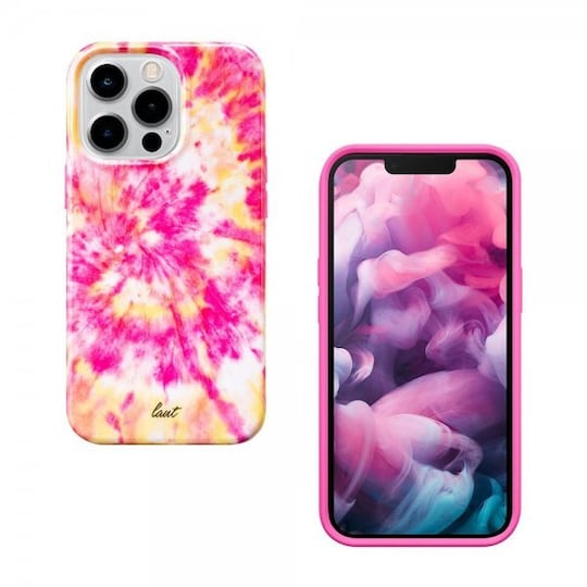 LAUT iPhone 13 Pro Kuori Huex Tie Dye Hot Pink