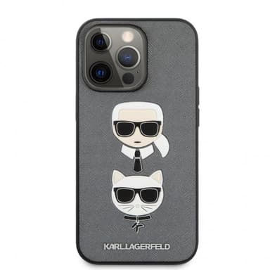 Karl Lagerfeld iPhone 13 Pro Kuori Saffiano Hopea