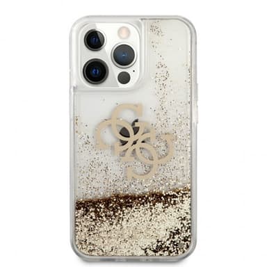 Guess iPhone 13 Pro Max Kuori Liquid Glitter Kulta