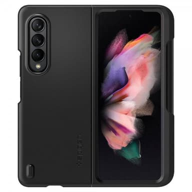 Spigen Samsung Galaxy Z Fold3 Kuori Thin Fit P Musta