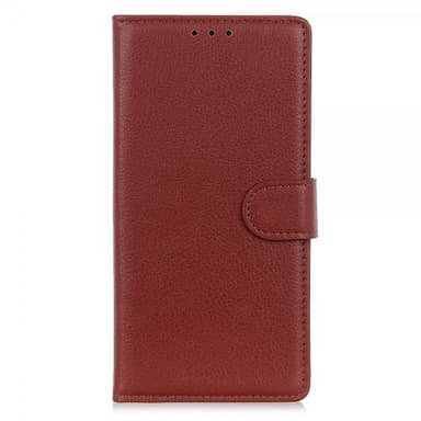 Nordic Covers iPhone 13 Pro Kotelo Litchi Ruskea