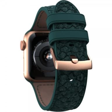 Njord by Elements Apple Watch 42/44/45mm/Apple Watch Ultra Ranneke Salmon Series Vihreä